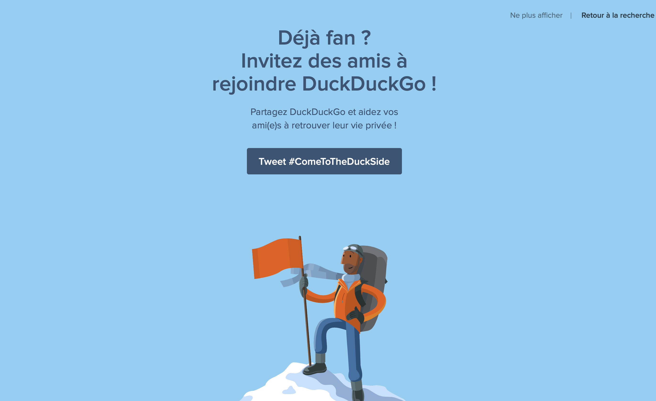DuckDuckGo je n’y arrive pas !